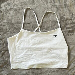 Gymshark White Crop Top